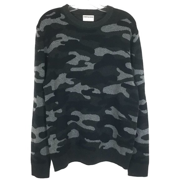 NWOT Medium Candy & Caviar Wool Camouflage Sweater - Picture 1 of 3